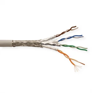 Netzwerkkabel S/FTP Kabel, Kat.6A (Class EA), Litze, 300m für Gebäudeverkabelung - Bild 1 von 2
