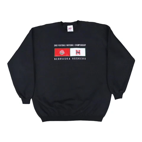 Vintage Nebraska Cornhuskers Sweatshirt 2001 Rose Bowl Crewneck Pullover XL Cover