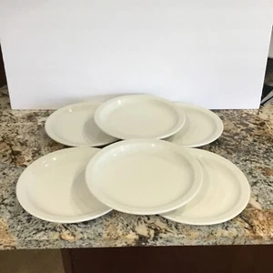 Buffalo China Vintage Set of 6 10" Commercial Porcelain Plates Restaurant Ware - Picture 1 of 8