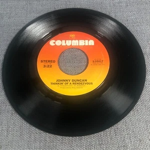 Johnny Duncan - Thinkin of a Rendezvous 7" Vinyl 45 RPM 1976 Folk Country - Picture 1 of 2