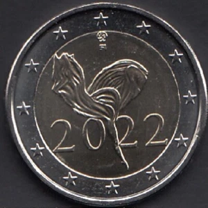 FINLAND 2 euro 2022 "Finnish National Ballet 100 years" UNC BIMETALLIC - Picture 1 of 2