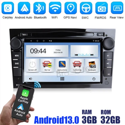 Für Vauxhall Opel Corsa Astra Autoradio Apple CarPlay GPS Navi SWC BT WiFi DAB - Bild 1 von 4