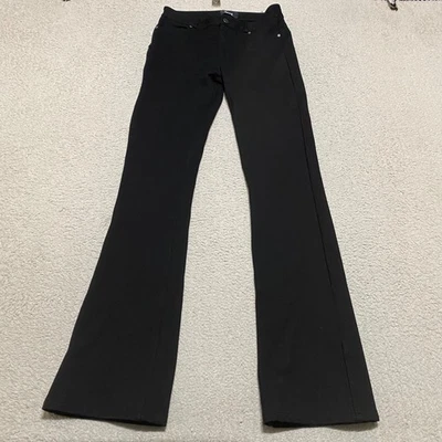 Paige Womens Jeans sz 28 Black Rayon Dark Wash Flared Business Office Mid Rise - Image 1 of 4