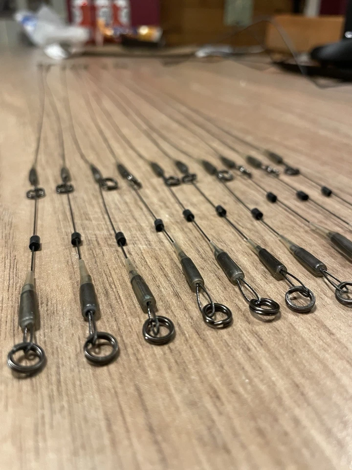 Predator X Titanium Pike Trace 5 Pack 24” x 3.5”Ring Space 42lb Nitinol Deadbait - Image 1 of 3