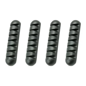 4Pcs Desktop Cable Organizers 7-Slot Wire Organizer Table Wire (Black) - Afbeelding 1 van 12