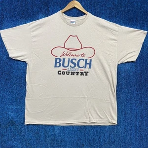 Camiseta promocional de cerveza Welcome to Busch Light Country de gran tamaño XL - Imagen 1 de 4