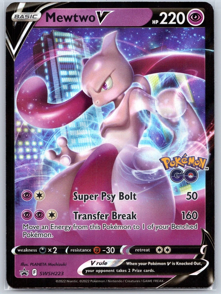 Mewtwo V SWSH223 Near Mint SWSH: Sword & Shield Promo Cards Pokemon Shipnow - Image 1 of 2