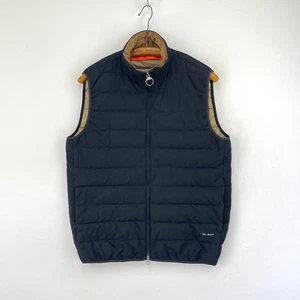 Barbour Ben Fogle Wasedale Gilet Mens Medium Blue Quilted Padded Body Warmer - Picture 1 of 14