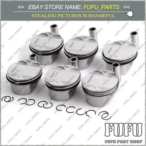 6x Pistons Rings Set Low Compression 9.7:1 For 2.5L BMW 325i E91 E90 N52B25 - Picture 1 of 5