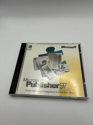 Microsoft Publisher 97 PC Software CD Deluxe Version with CD Key - Image 1 of 3
