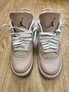 Womens Nike Air Jordan 4 shimmer Size 4 Used In Good Condition - Picture 1 of 21