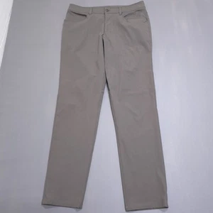 Lululemon Pants Mens 34x33 Grey Sage Classic Fit ABC Warpstreme Tech Trouse - Picture 1 of 15