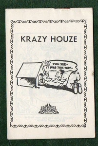 Alte 16 Seiten Buch Cartoons 1946 Grayko postfrisch. ein seltener Fund. Krazy Houze - Bild 1 von 2