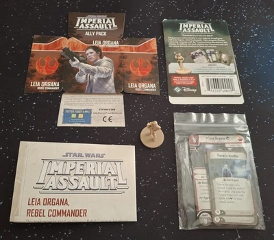 Star Wars Imperial Assault LEIA ORGANA Rebel Commander Ally Pack, Complete VG - Image 1 of 4