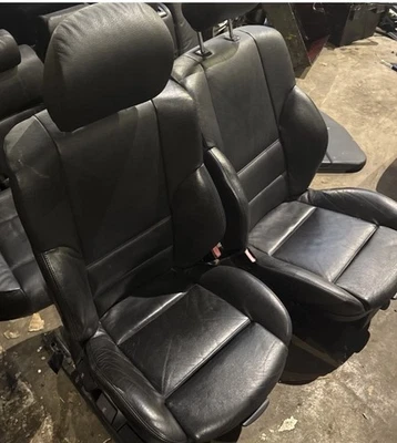 BMW E46 Touring M Sport  1999-2005 Black Leather Interior Seats & Door Cards - Image 1 of 4