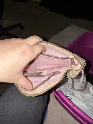 Bolso Cartera Liz Clairborne Vintage Marrón con Correa Cruzada Foto 1 de 4