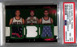 2006 Topps Triple Threads Relic Combos Vince Carter #27 Emerald PSA 8 - Imagen 1 de 2