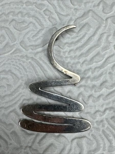 Vintage Taxco Mexico TX - Sterling Silber 925 Squiggle Pin Brosche Anhänger 14,44 g - Bild 1 von 8