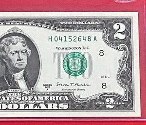 2017A $2 TWO DOLLAR BILL ( ST LOUIS H ) Uncirculated - Picture 1 of 3