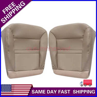 Cubierta de asiento de cuero de repuesto para Ford Excursion 2000 2001 ambos lados inferior tostado Foto 1 de 4