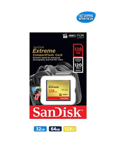Sandisk Compact Flash Extreme & Extreme Pro Memory Cards for Digital DSLR Camera - Picture 1 of 28