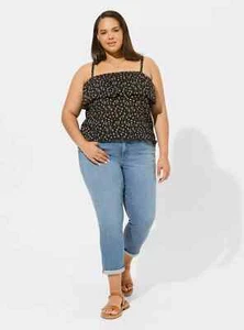 NWT TORRID Rayon Slub Tiered Tank SIZE 1 ... WOW! - Picture 1 of 5