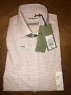 Men's Checked Slim Fit Non-Iron Dress Long Sleeve Button-Down Shirt - Pink Small