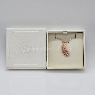 Swarovski Idyllia Halskette Feder Kette Weiß, Roségold-Legierungsschicht 5663483 - Bild 1 von 4