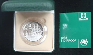 1988 Royal Australian Mint $10 Silver Proof Coin (57899) - Picture 1 of 5