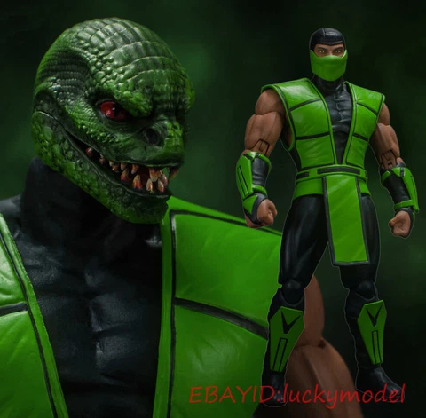 STORM TOYS Mortal Kombat Lizard Man Green Ninja 1/12 Action Figure In Stock NEW Cover