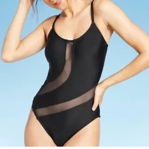 NWT Woman's Mesh Swirl One Piece Swimsuit - Picture 1 of 1