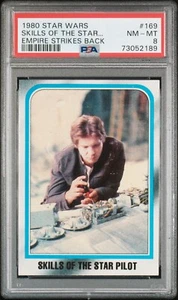 1980 Topps Star Wars #169 Skills of the Star Pilot HAN SOLO Harrison Ford PSA 8 - Picture 1 of 2