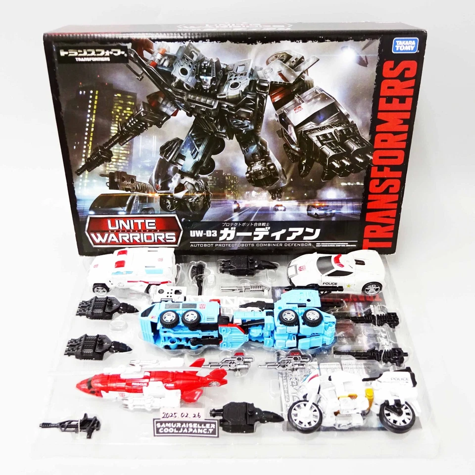Transformers Unite Warriors UW-03 Guardian Action Figure Takara Tomy Japan Used - Image 1 of 4