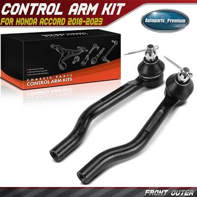 2Pcs Front Driver & Passenger Outer Side Tie Rod End for Honda Accord 2018-2023 - Image 1 of 4