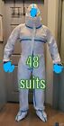 Tyvek Material Suits - *48 Count* - Hazmat - Same Tyvek 600 - Large - US Seller