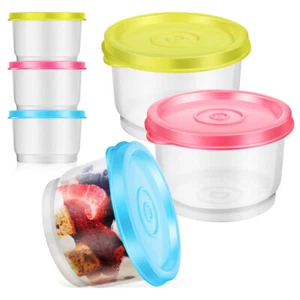 6 Pcs Fresh Box Plastic Baby Small Kitchen Containers Storage Boxes with Lids - Picture 1 of 11