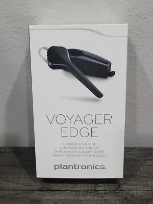Plantronics Voyager Edge Bluetooth Wireless Headset + Charging Case- Black - Image 1 of 3