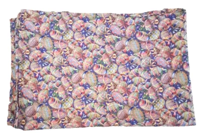 Easter Egg Tablecloth Rectangular Handmade Spring Festive Pink Yellow 76x57 - Image 1 of 3