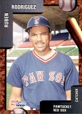1992 Pawtucket Red Sox Fleer/ProCards #926 Ruben Rodriguez Dominican Republic DR