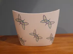Poole Pottery Butterflied PT Pattern Freeform Vase 7.5" High Shape 342 - Picture 1 of 12