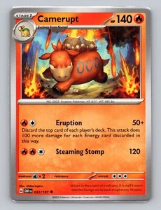 Camerupt 32/197 Obsidian Flames Uncommon NM OBF EN Pokemon Card Scarlet & Violet - Picture 1 of 2