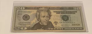 US Fancy Star Error Note Serial Twenty Dollar Replacement Duplicate Ink Fed $20 - Picture 1 of 2