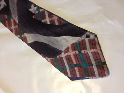 Corbata negra plateada roja SEDA METROPOLITANA (9321) Foto 1 de 2