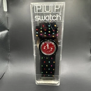 Vintage & Rare "Rainbow Dots" Swiss Pop Swatch Uhr 1989 - Bild 1 von 6