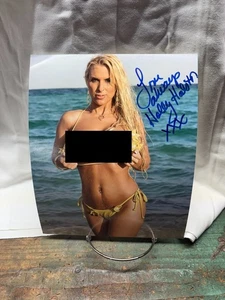 Holly Halston original signiertes 8x10 Foto Pornostar Schauspielerin Filmstar - Bild 1 von 1