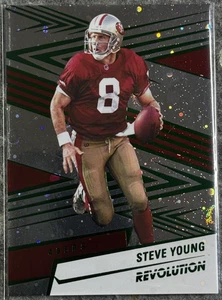 2025 Panini Revolution - Steve Young #10 Green Cosmo /199 - Bild 1 von 2