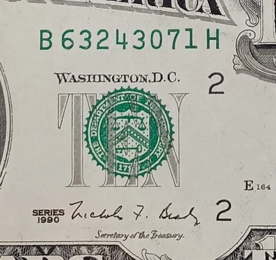B63243071H $10 1990 Note Ten Dollar Bill - Image 1 of 3