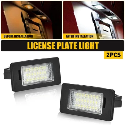 Para BMW E39 E90 E91 M5 E70 E71 X5 X6 E60 2 Piezas Luces LED Traseras Matrícula Lámparas Foto 1 de 4