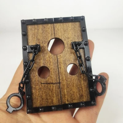 1/18 Grilletes de Madera Antiguos Soldado Escena Accesorios Modelo Hágalo Usted Mismo Foto 1 de 4