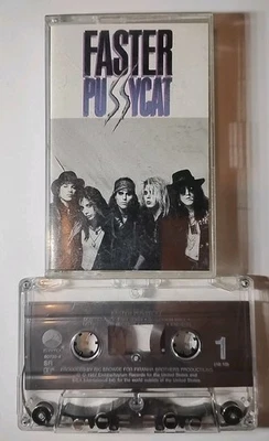 Faster Pussycat Cassette Tape Self Title Rare OOP Elektra Asylum Records 1987 Foto 1 de 2